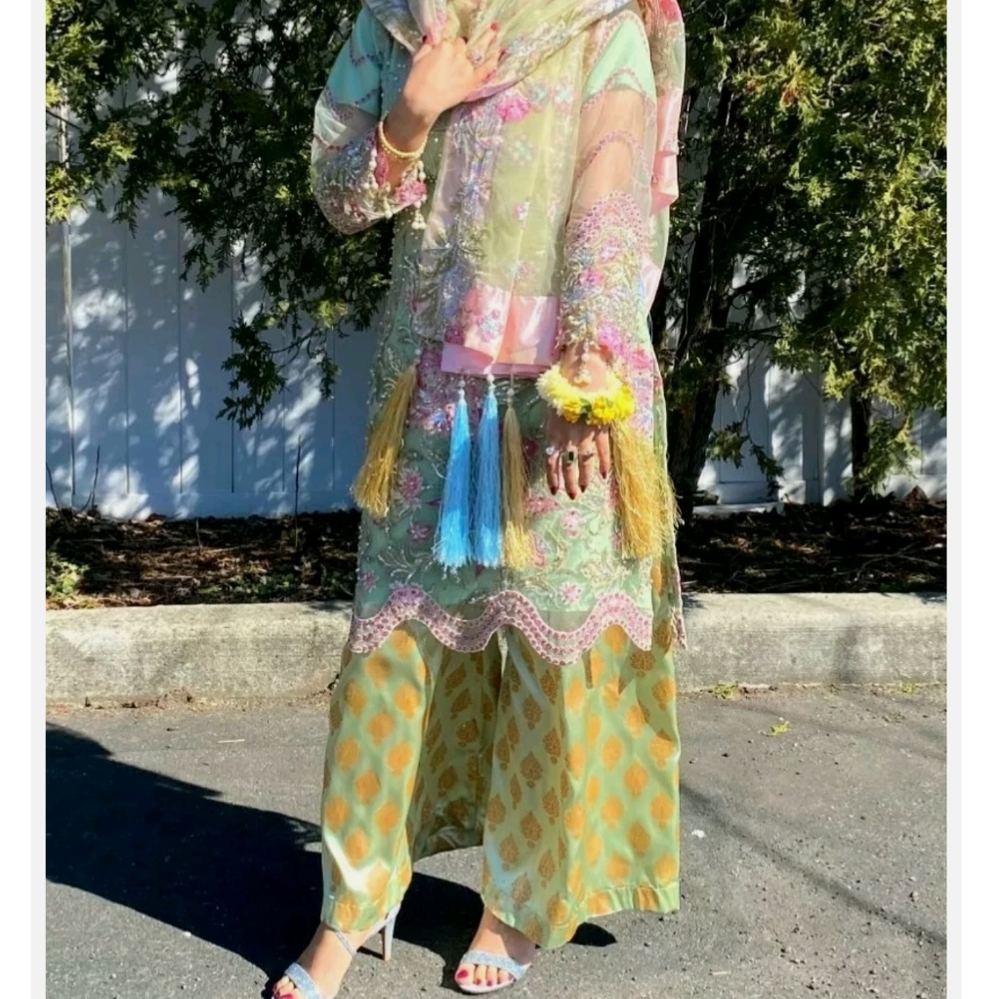 Pakistani indian fancy kamiz plazzo